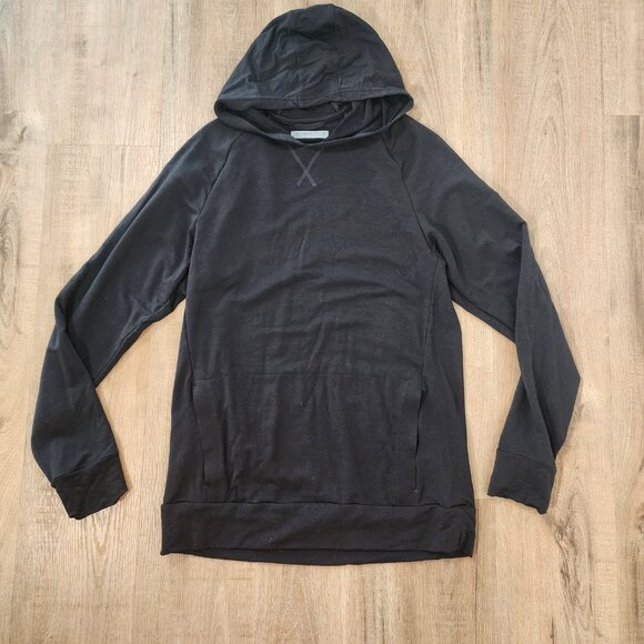 Icebreaker Other - Icebreaker Men's Cool Lite Black Merino Wool Blend Hoodie Size M